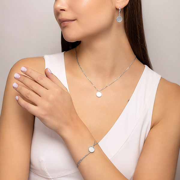 Золотые серьги-подвески Francelli (арт. 1091276б) – изображение 3