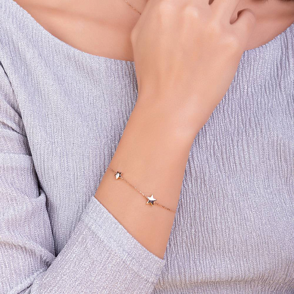 Золотой браслет с фианитом (арт. 341267) – изображение 2