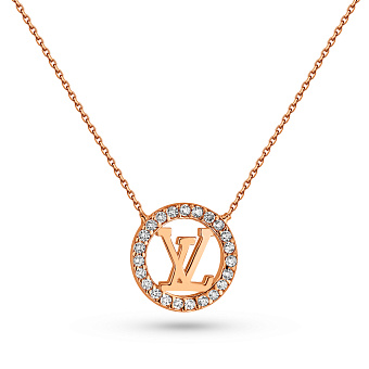 Золотое колье с фианитами (арт. 352430)