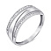 Серебряное кольцо с фианитами (арт. 7501/1376К) – изображение 1