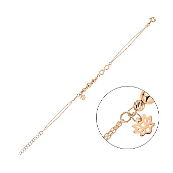 Браслет из золота с подвеской (арт. 326577)