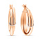 Серьги-кольца из золота (арт. 105276/25кб) – изображение 1