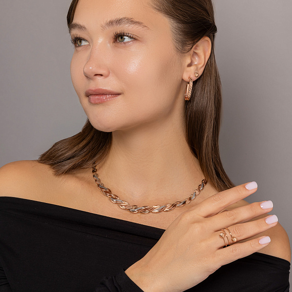 Серьги из красного золота (арт. 1091573/30) – изображение 4