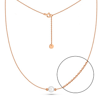 Золоте кольє з перлами (арт. 360355/7)