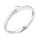 Серебряное кольцо с фианитом (арт. 7501/1593К) – изображение 2
