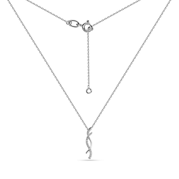 Золотое колье с бриллиантами (арт. Ц011428б) – изображение 2