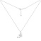 Серебряное колье с подвеской сердце (арт. 7507/2621) – изображение 3