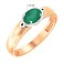 Золотое кольцо с изумрудом (арт. 149100Пи) – изображение 2