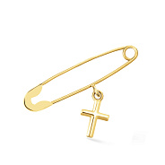Булавка «Крестик» из желтого золота (арт. 360024ж)