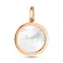 Золотой кулон Мир с перламутром (арт. 424911кбп) – изображение 3