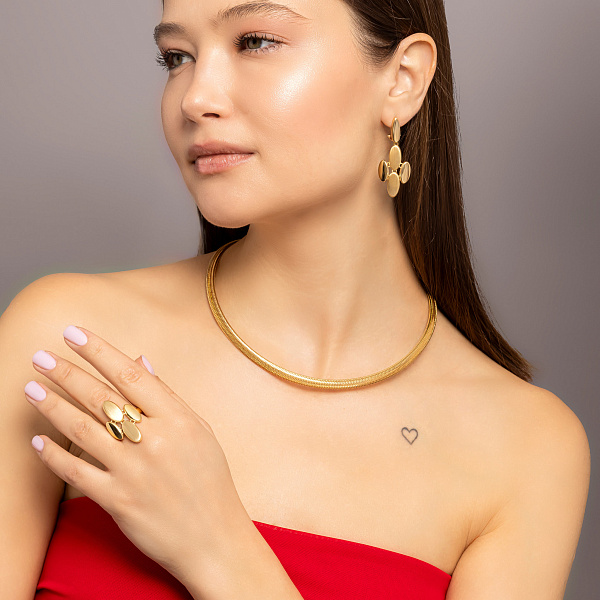 Серьги Francelli из желтого золота (арт. е1091798ж) – изображение 4