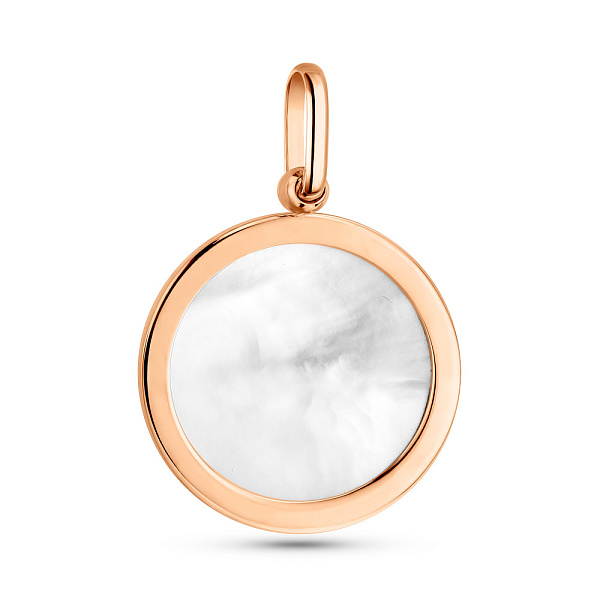 Золотой кулон Мир с перламутром (арт. 424911кбп) – изображение 3