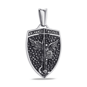 Серебряный кулон Архангел Михаил (арт. 7903/2-1291.0.4)
