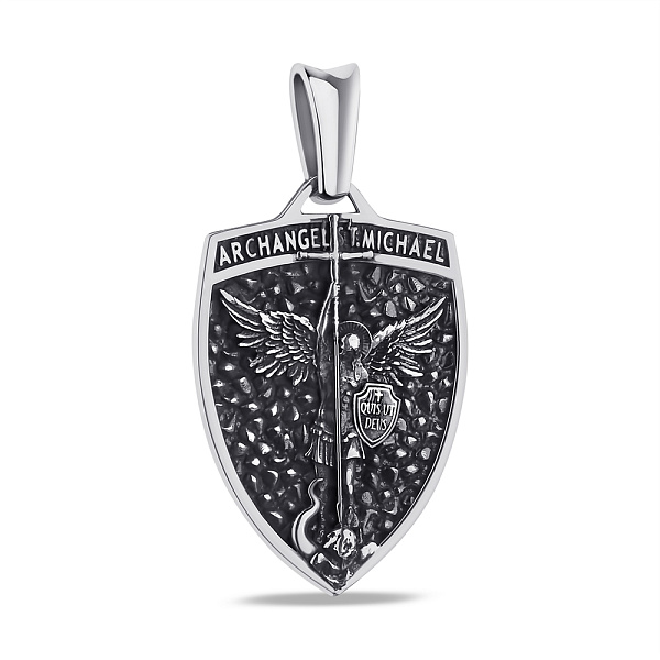 Серебряный кулон Архангел Михаил (арт. 7903/2-1291.0.4) – изображение 1