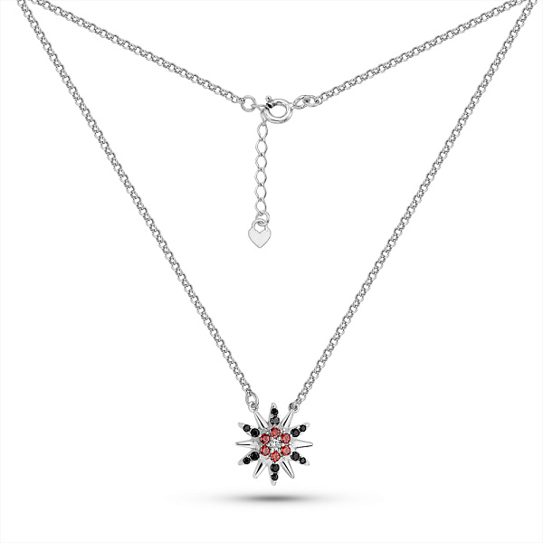 Серебряное колье с россыпью фианитов (арт. 7507/305чакклю) – изображение 2
