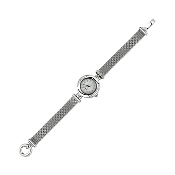 Часы классические из серебра с фианитами  (арт. 7526/276)