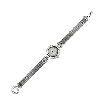 Годинник класичний зі срібла з фіанітами  (арт. 7526/276)