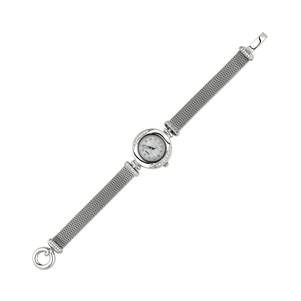 Годинник класичний зі срібла з фіанітами  (арт. 7526/276) – зображення 1