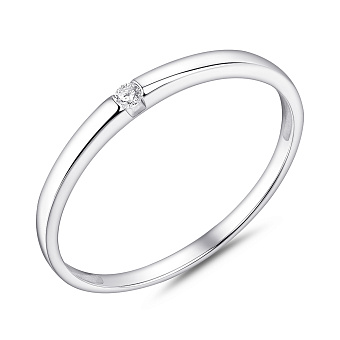 Серебряное кольцо с фианитом (арт. 7501/1593К)