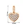 Золотая подвеска Сердечко с фианитами (арт. 424934) – изображение 3