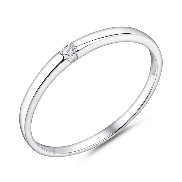 Серебряное кольцо с фианитом (арт. 7501/1593К) – изображение 1