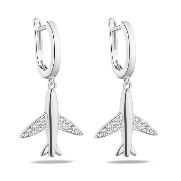 Серебряные серьги "Мрія" (арт. 7502/4858) – изображение 1