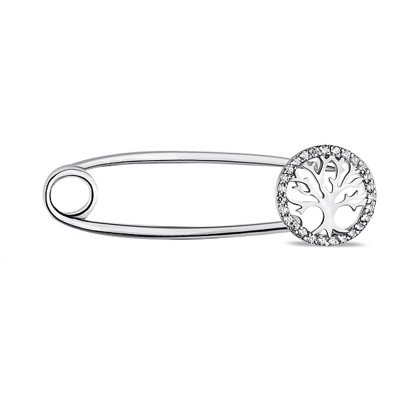 Серебряная булавка Дерево жизни (арт. 7511/7-072-р) – изображение 1