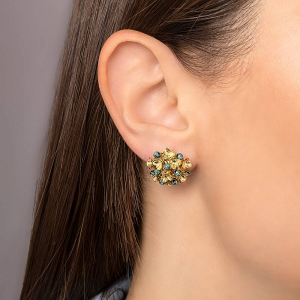 Сережки из желтого золота Francelli (арт. 1091612жг) – изображение 2