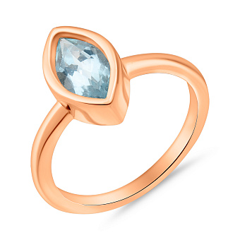 Золотое кольцо с топазом (арт. 152579Т)