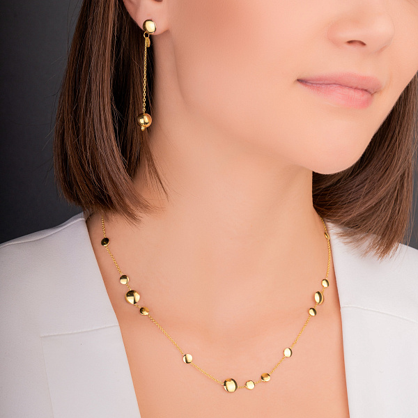 Колье Монета из желтого золота (арт. 352565ж) – изображение 2