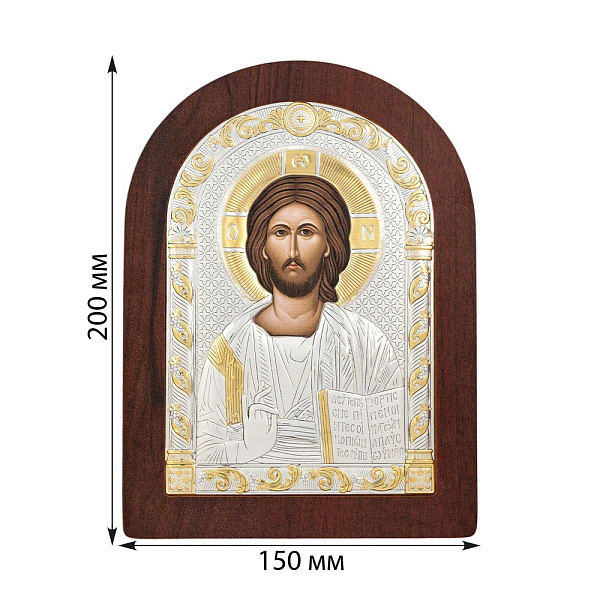 Ікона Христос Спаситель (200х150 мм) (арт. AR-4/001AG/R) – зображення 2