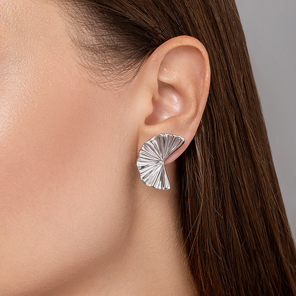 Сережки з білого золота Francelli (арт. 111422б) – зображення 2