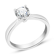 Золота каблучка з діамантом 0,7 карат (арт. К01115807046б)