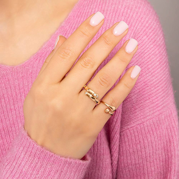 Золота каблучка Змія (арт. 1401028) – зображення 2