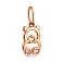 Підвіска з червоного золота Ведмедик з фіанітами (арт. 441287р) – зображення 1