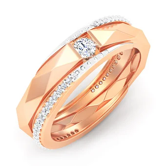 Золотое кольцо с фианитами (арт. 1401020)