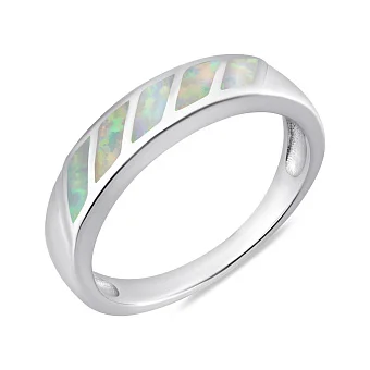 Срібна каблучка з опалом (арт. 7501/7034Поб)