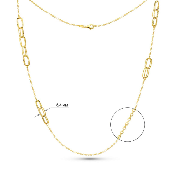 Золотое колье Francelli (арт. 352665ж) – изображение 6