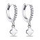 Серьги-кольца из серебра с подвесками (арт. 7502/4907/10) – изображение 1