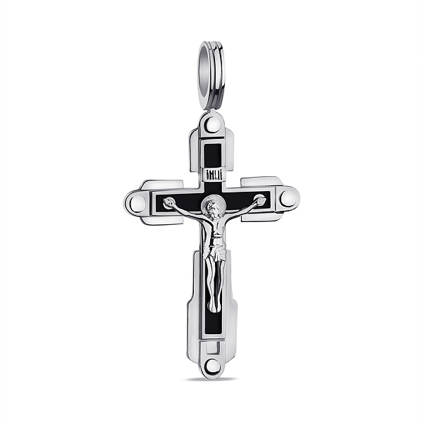 Серебряный крестик без камней  (арт. 7504/2-1294.0.2) – изображение 1