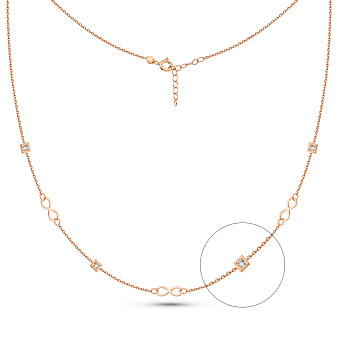 Колье Бесконечность из красного золота (арт. 352782)