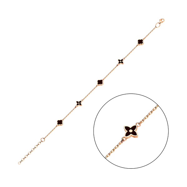 Браслет золотой с эмалью (арт. 324796еч) – изображение 1