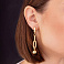 Серьги из желтого золота Francelli (арт. 109776ж) – изображение 2