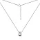 Кольє зі срібла з одним фіанітом (арт. 7507/548/3) – зображення 2