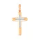 Золотой крестик без камней (арт. 440743) – изображение 1