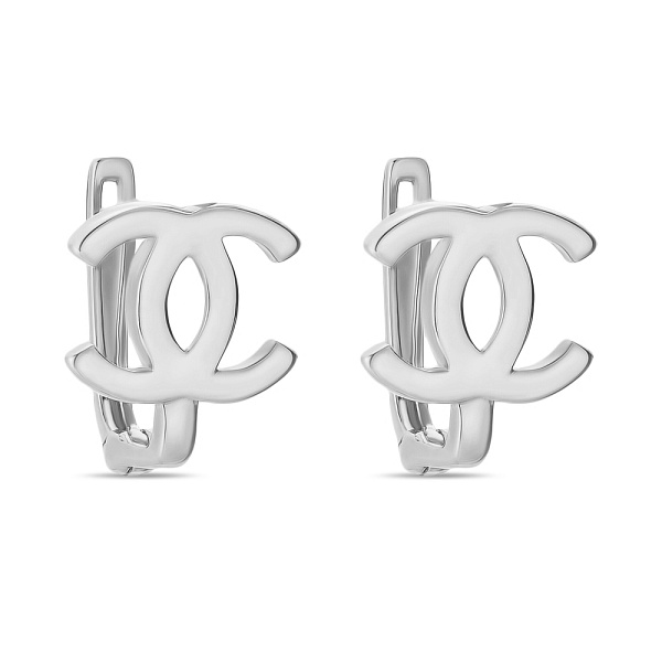 Сережки з білого золота (арт. 106849б) – зображення 1