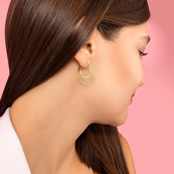 Сережки з жовтого золота (арт. 111314ж) – зображення 2