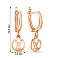 Серьги-подвески из красного золота (арт. 108488) – изображение 2