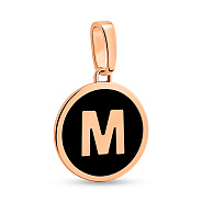 Кулон из красного золота Буква М (арт. 440989еч)