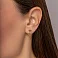 Золотые серьги без камней (арт. 110165ж) – изображение 2